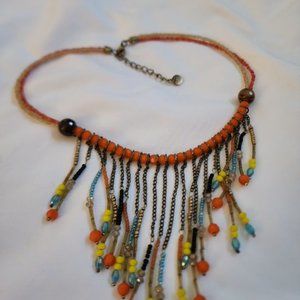 RS PARIS DROP TIER BEADED NECKLACE